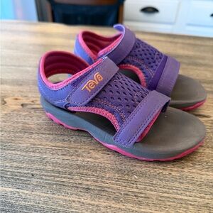 Teva Kids' Vibrant Purple and Pink Sandals